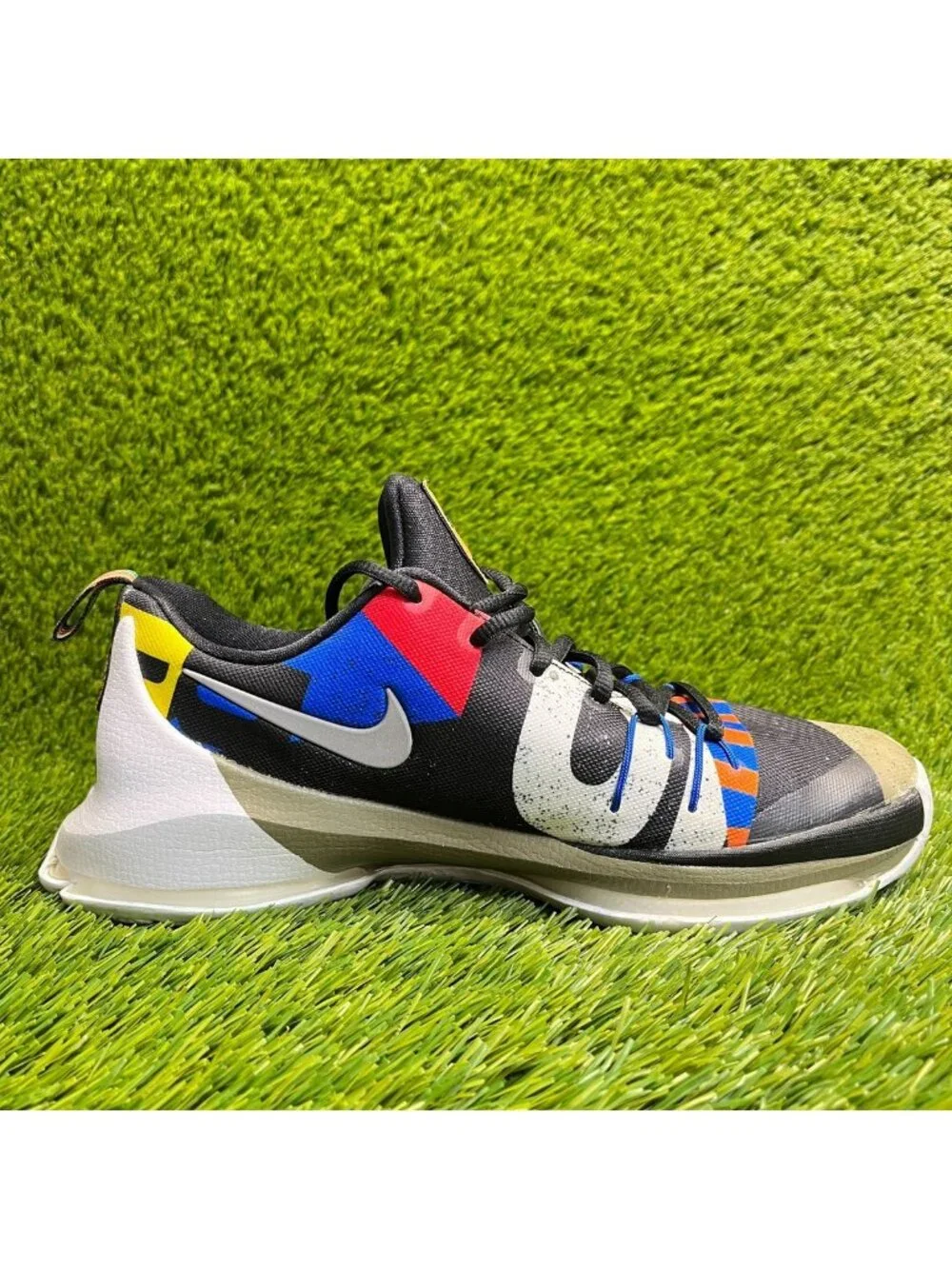 Nike KD 8 All Star GS Boys Size 6.5Y Black Blue White Basketball Shoes Sneakers